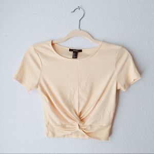 FOREVER21 FRONT TWIST CROP TOP